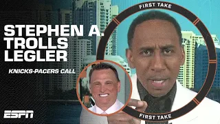 Desperate times call for desperate measures! - Stephen A. trolls Legler about Knicks-Pacers call 🤣