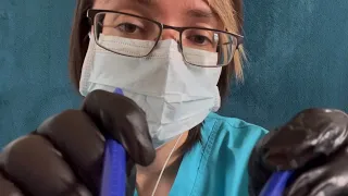 ASMR // Dental Exam + Water Flossing 🦷🪥 | Brush Sounds, Light Triggers, Tapping