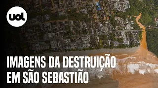 Chuvas no Litoral de São Paulo: Imagens aéreas mostram a destruição em São Sebastião