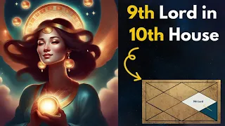 9TH LORD of Luck & Fortune in 10TH HOUSE of a Birth Chart in Vedic Astrology | Soma Vedic Astrology