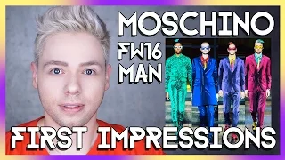 FIRST impressions MOSCHINO MAN FW16