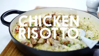 Chicken and mushroom risotto | taste.com.au