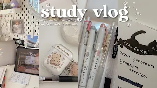 study vlog 🔗 being productive, completing my to-do list, lots of studying