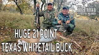 Texas Deer Hunter Takes Huge 21 Point Whitetail Buck at Texas Hidden Springs Ranch