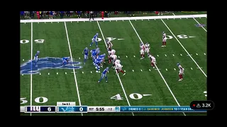 Jameson Williams drops a easy Td vs Giants