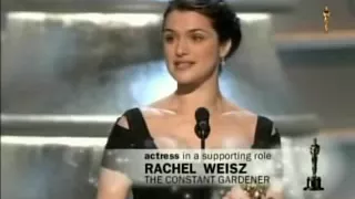 Rachel Weisz winning Best Supporting Actress for The Constant Gardener