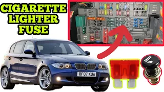 BMW 1 3 Series E81 E82 E87 E88 E90 E91 E93 CIGARETTE LIGHTER FUSE LOCATION