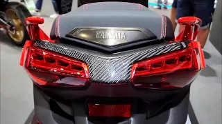 2023 NEW Yamaha Scooter gets STUNNING RED with CARBON Color option  -  XMAX 300 Connected