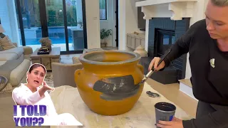 DIY Restoration Hardware inspired aged vessel! You’ll never guess what I used!