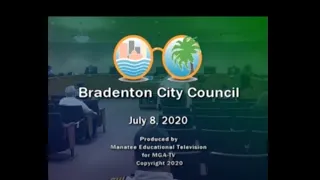 Bradenton City Council Meeting July 8, 2020