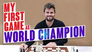 My First Classical Game As World Champion