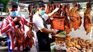 Tasty! Chopping Skill, BBQ Pork, Braised Chicken, Crispy Roast Pork Belly | Cambodian Street Food