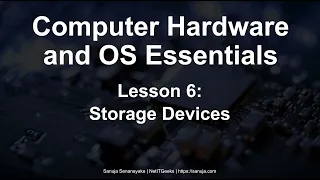 CompTIA A+ Lesson 6: Storage Devices - Computer Hardware and OS Essentials