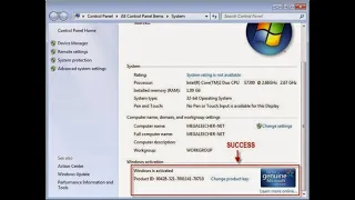 Windows 7 activation error