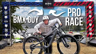 BMX Guy vs. PRO DOWNHILL MTB Race