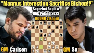 Magnus Carlsen VS Wesley So | Superbet Rapid & Blitz Poland 2023 | Round 2 Rapid