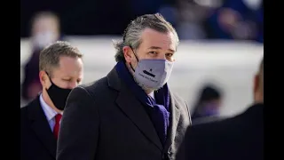 Sen. Ted Cruz Wears ‘Come and Take It’ Mask to Biden’s Inauguration