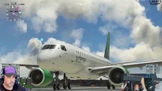EMBRAER E190-E2 NEW PLANE FULL FLIGHT AND LOOK at Aircraft #msfs