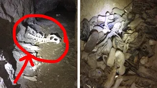 KIDS SHOES AND BONES FOUND IN ABANDONED MINE!!! Mccoy Mine Nevada