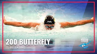 Bella Sims Takes Victory in Women's 200 Butterfly | 2022 Speedo Winter Junior Championships West