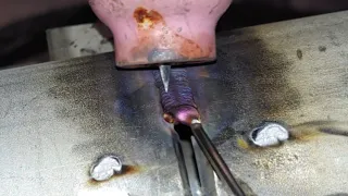 Half keyhole technique to making thick back bead ! TIG Welding Stainless Steel Pipe Root Pass