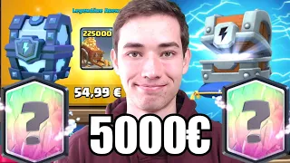 💰Ultra PAY2WIN Account! | 5000€ für Chest Openings! | Clash Royale deutsch