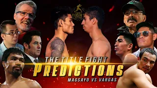 Predictions: Mark Magsayo vs Rey Vargas