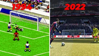 Evolution of FIFA games 4 FIFA Soccer video games from 1993 - 2022