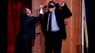 Conan Throws Knives With Penn & Teller | Late Night with Conan O’Brien