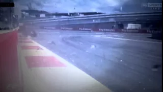 Russian GP 2015 - Carlos Sainz crashed into the wall