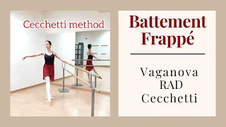 Battement Frappé | VAGANOVA vs RAD vs CECCHETTI