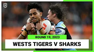 Wests Tigers v Cronulla-Sutherland Sharks | NRL 2023 Round 19 | Full Match Replay