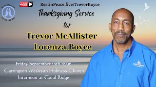 Live Stream for Trevor McAllister Lorenza Boyce