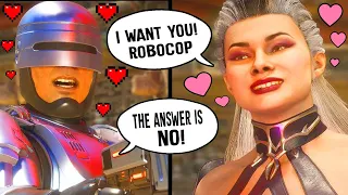 MK11 - ROBOCOP FLIRTY INTROS & ROAST INTROS Vs Female Kombatants - Mortal kombat 11 RoboCop Intros