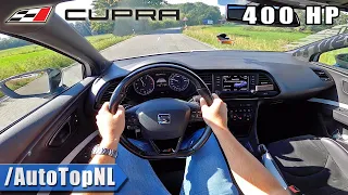 400HP SEAT Leon CUPRA *BULL X EXHAUST* POV Test Drive by AutoTopNL