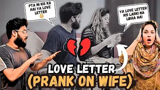 Love Letter Prank On Wife#Love letter prank on wife#love letter prank in india#Prank on wife indian