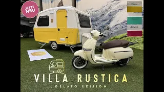 Niewiadow N126D bunter Retro Wohnwagen 750Kg, Minicamper für E-Auto geeignet, SENSATION ab*€11.595,-