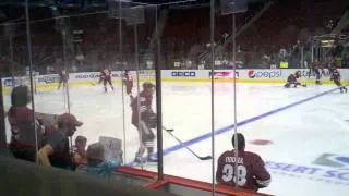 Coyotes pregame warmup