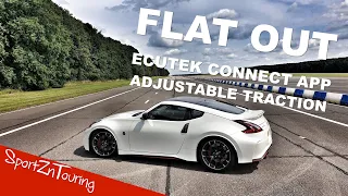 Ecutek Connect App + Variable Traction Control + Son Flat Out in Dad's 370Z Nismo! *REVIEW* | *VLOG*