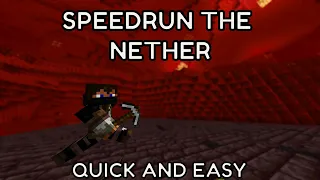HOW TO FIND BASTIONS AND NETHER FORTRESSES QUICKLY (Minecraft Speedrunning)