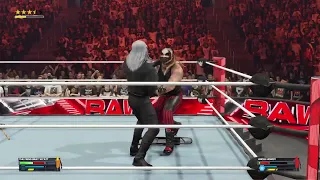 The Fiend vs Uncle Howdy Casket match WWE2K24 ending