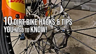 10 Dirt Bike Hacks & Tips You Need To Know!!