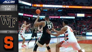 Wake Forest vs. Syracuse Condensed Game | 2021-22 ACC Men’s Basketball