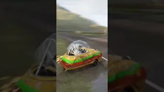 Forza horizon 4 krabby patty peel trident gets hit by train #Shorts