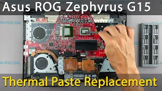 Asus ROG Zephyrus G15 GA502 Disassembly, fan cleaning and thermal paste replacement