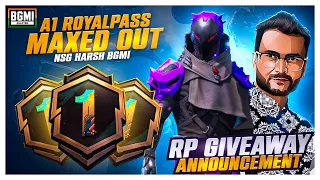 NEW A1 ROYAL PASS MAXED OUT | BGMI VIDEO BY NSG HARSH