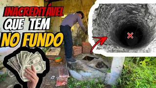 Tinha tudo isso no fundo deste Poço abandonado Misterioso