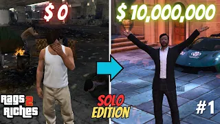 The FASTEST Way to Make MILLIONS as a LEVEL 1 in GTA Online! Rags to Riches Solo GTA 5 Online