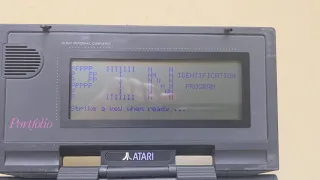 Atari Portfolio PIN ID Program by Brian Flores