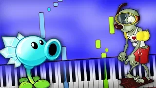 Plants vs Zombies (OST PvZ) - Watery Graves (Pool Stage) Piano Tutorial (Sheet Music + midi) cover